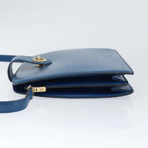 LOUIS VUITTON Epi Capuchin Shoulder Bag Blue M52345 LV Auth 149056 - Picture 6 of 16